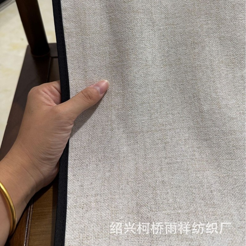 レインボーリネンカーテン、日焼け止め、断熱、UVカットカーテン、透光性、不浸透性、レーヨンとリネンの伸縮ロッドガーゼカーテン完成品|undefined