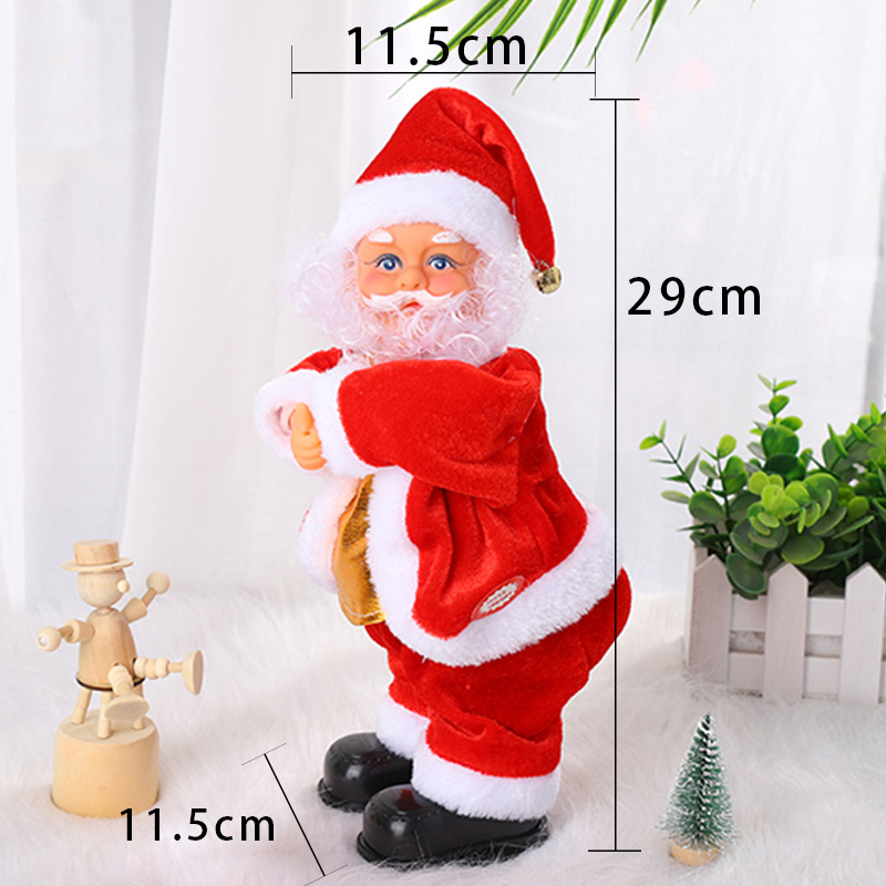 電動サンタクロース人形クリスマス飾りクリスマス飾り震え玩具|undefined