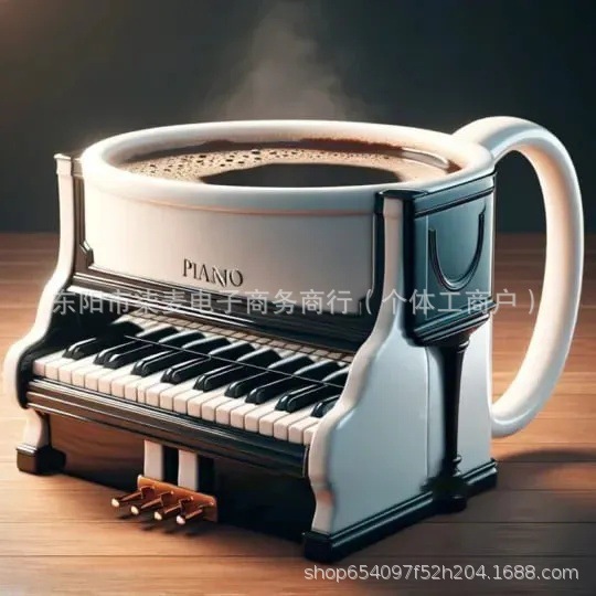 Nuevo instrumento musical transfronterizo taza de café instrumento musical taza de café creativa taza