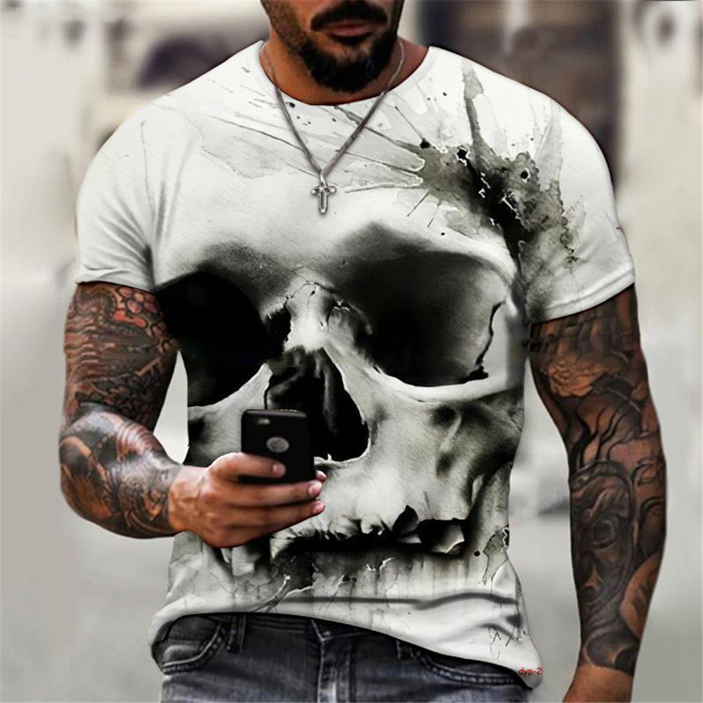 Summer fashionable blue T-shirt