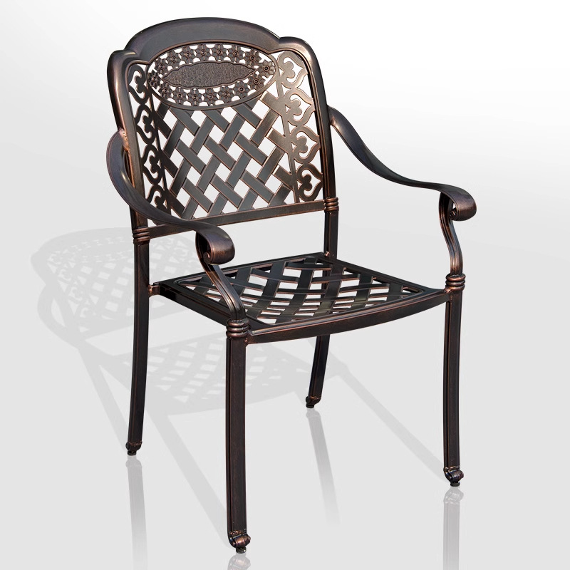 silla de caña al aire libre silla única silla pequeña patio al aire libre terraza impermeable al aire libre protección solar mesa y silla de caña doméstica