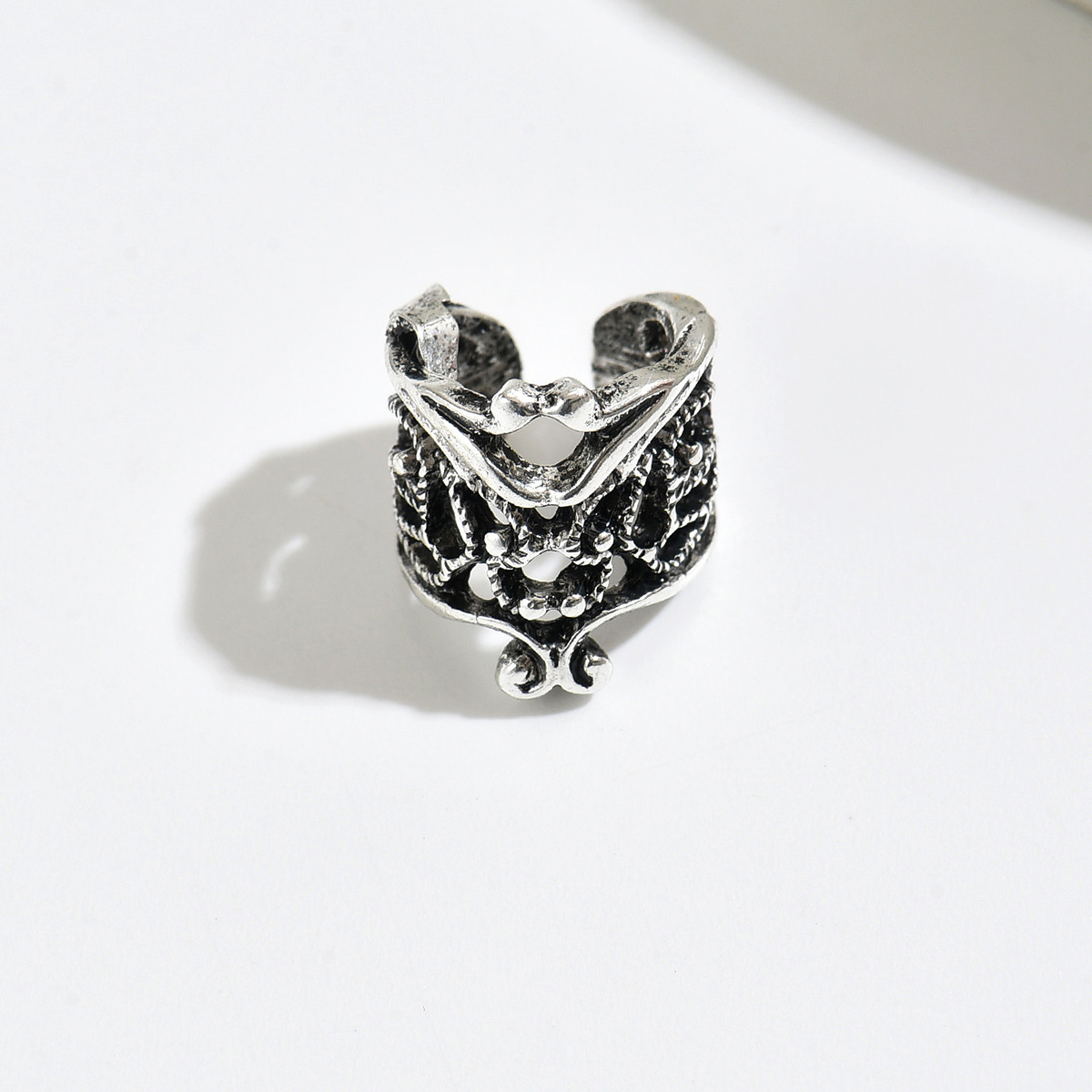 Pendientes de clip de oreja en forma de U hueca retro de nuevo estilo europeo y americano, pendientes sin orejas perforadas, clips de oreja invisibles para hombres y mujeres personalizados al por mayor