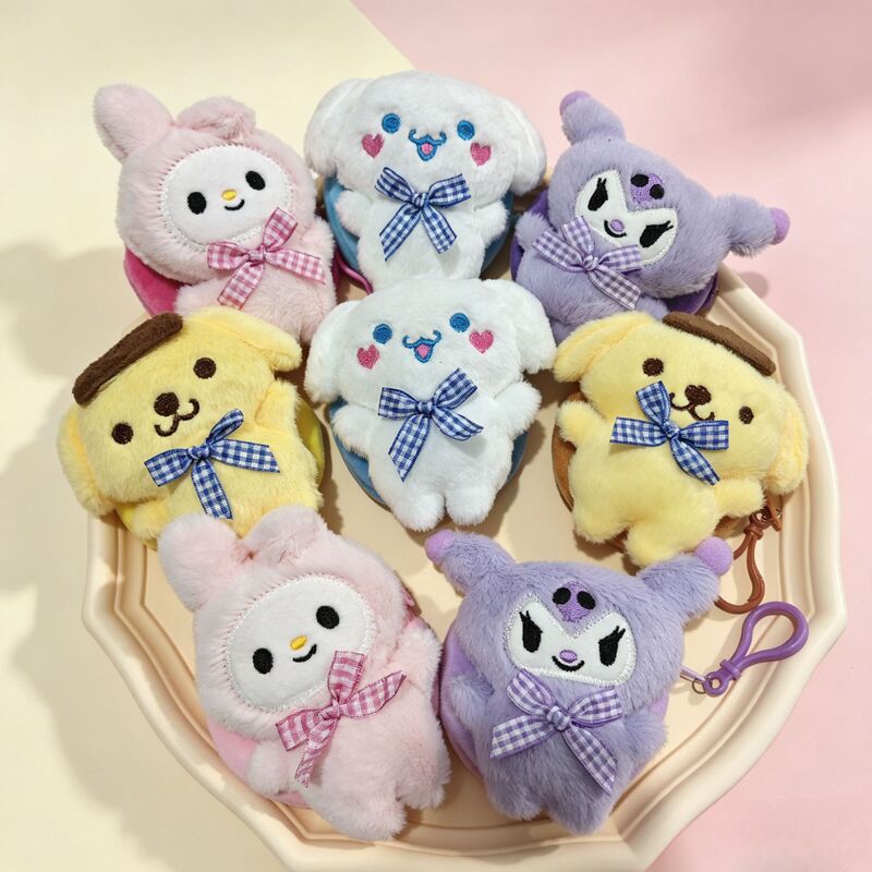 Creative cartoon standing puppy coin purse, cute plush toy, earphone case, mini bag, pendant, small gift Creative cartoon standing puppy coin purse, cute plush toy, earphone case, mini bag, pendant, small gift