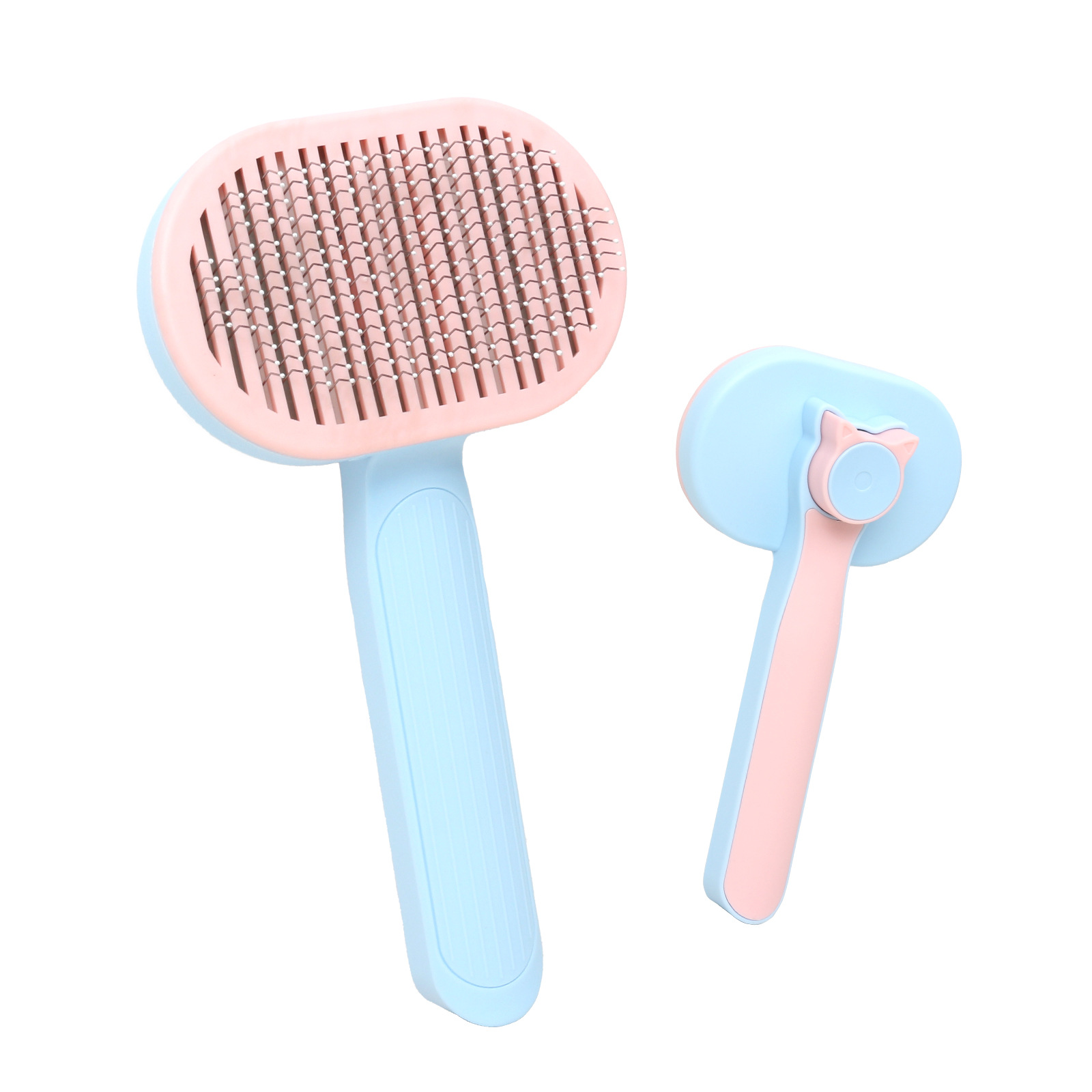 신선한 파란색 사각형 빗