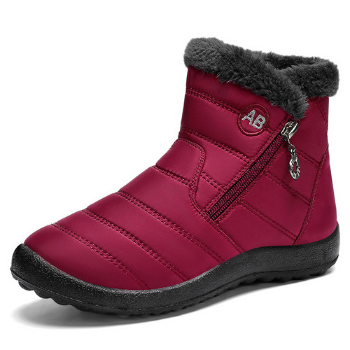 Women's Ultra-Soft Plush Faux Fur Boot with Removable Warm Insulation and Waterproof Snow Boots