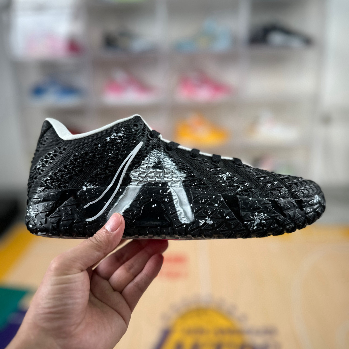 Pure original Ja3 Morant tres generaciones de pulso negro, zapatos de baloncesto nocturno para hombres y mujeres, zapatos deportivos de moda