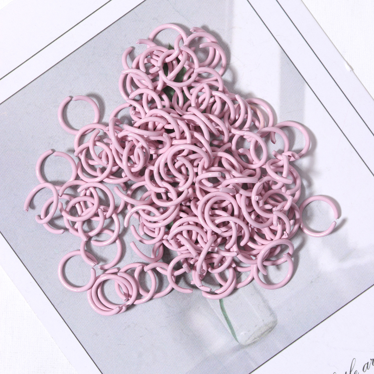 5#Light pink/open ring