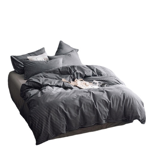 80 pieces Nordic-style pure cotton four-piece set for home adult male bedding set with all-cotton three-piece set for student dormitory, wholesale
