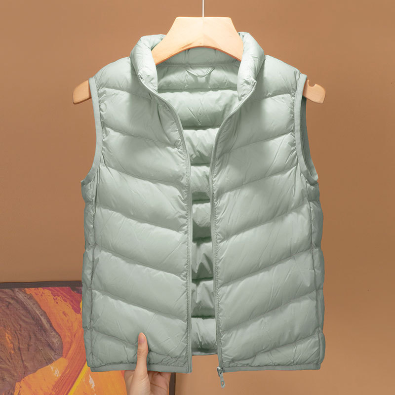 Youjia Clothing Lightweight Children's down Vest 90 down Liner Medium and Large Children's Boys and Girls Waistcoat Autumn and Winter