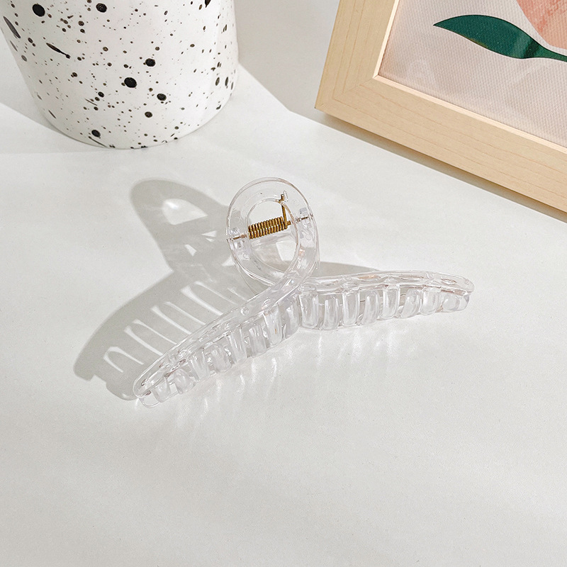 グラブクリップ サメクリップ 良質 13cm ふっくら後頭部の髪 高級ヘアクリップ ハーフタイヘアクリップ 小さな爪クリップ