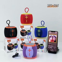 跨境新款WS-505手提蓝牙音箱户外迷你TWS串联低音炮便携插卡音响