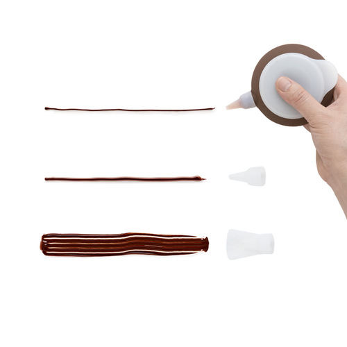 Food-grade silicone frosting pot silicone macaron pot cream squeezer sauce dispenser coffee-colored frosting tool
