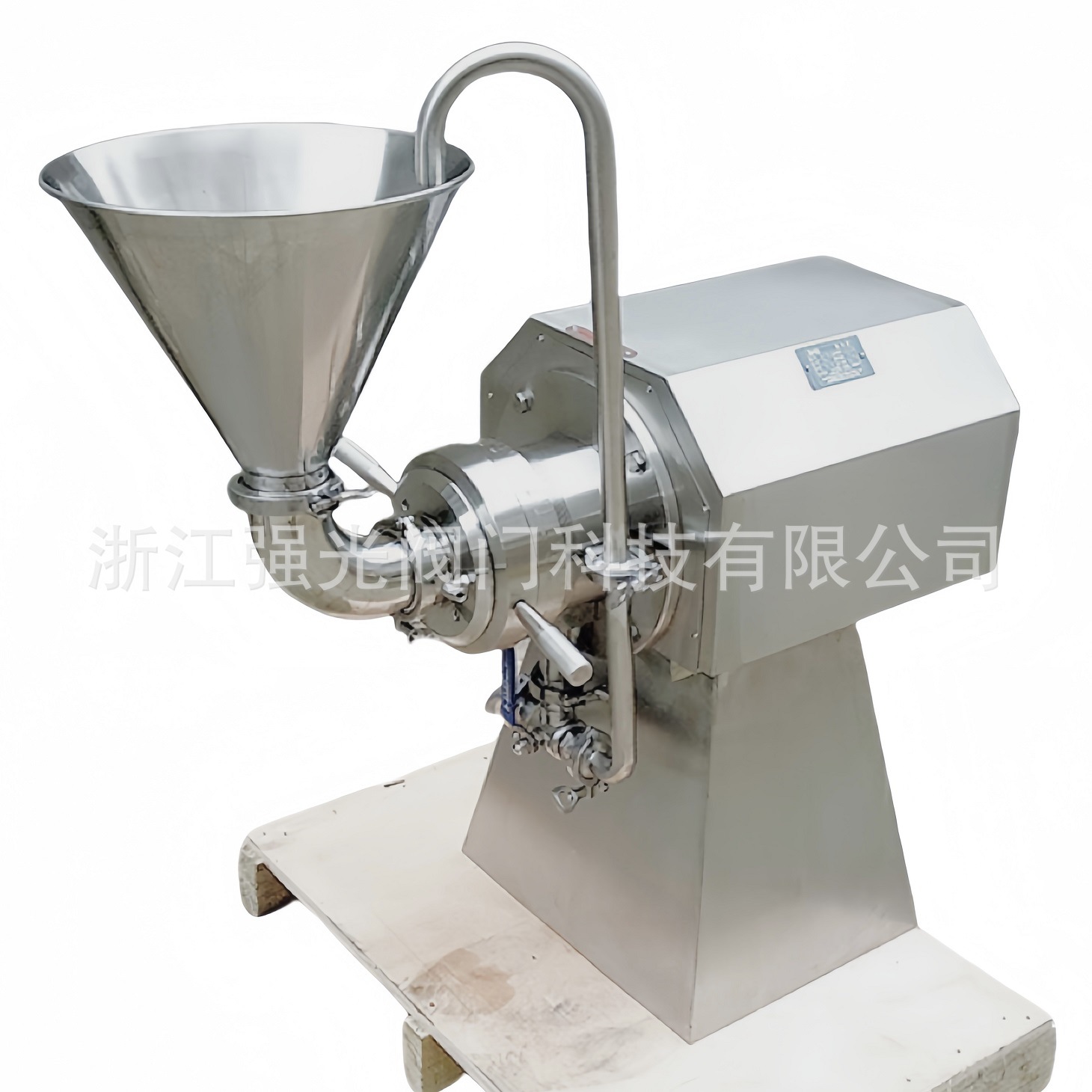 卫生级食品级整体不锈钢实验室小型卧式胶体磨胶体磨机胶磨机316L