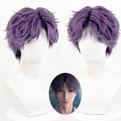 【蒙倩】恋与深空祁煜cos假发仿真头皮顶中分短发cosplay