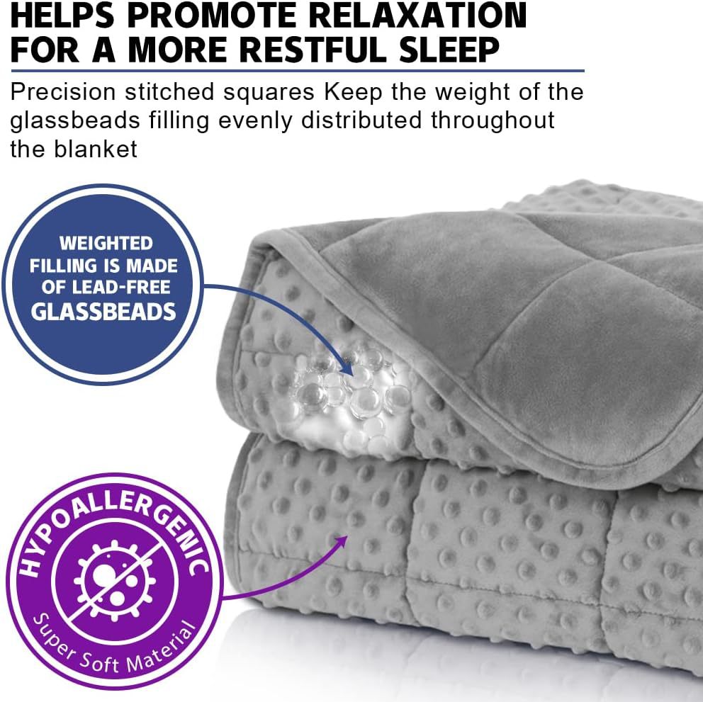 Suministro directo de fábrica Amazon transfronteriza súper suave manta de gravedad cubierta de cuentas de vidrio llena de gravedad edredón abrigo