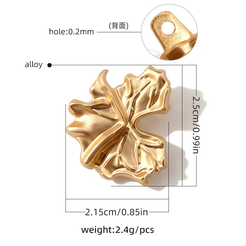 Nuevos botones de trajes de baño de playa transfronterizos metal dorado botones decorativos irregulares DIY accesorios de ropa maleta