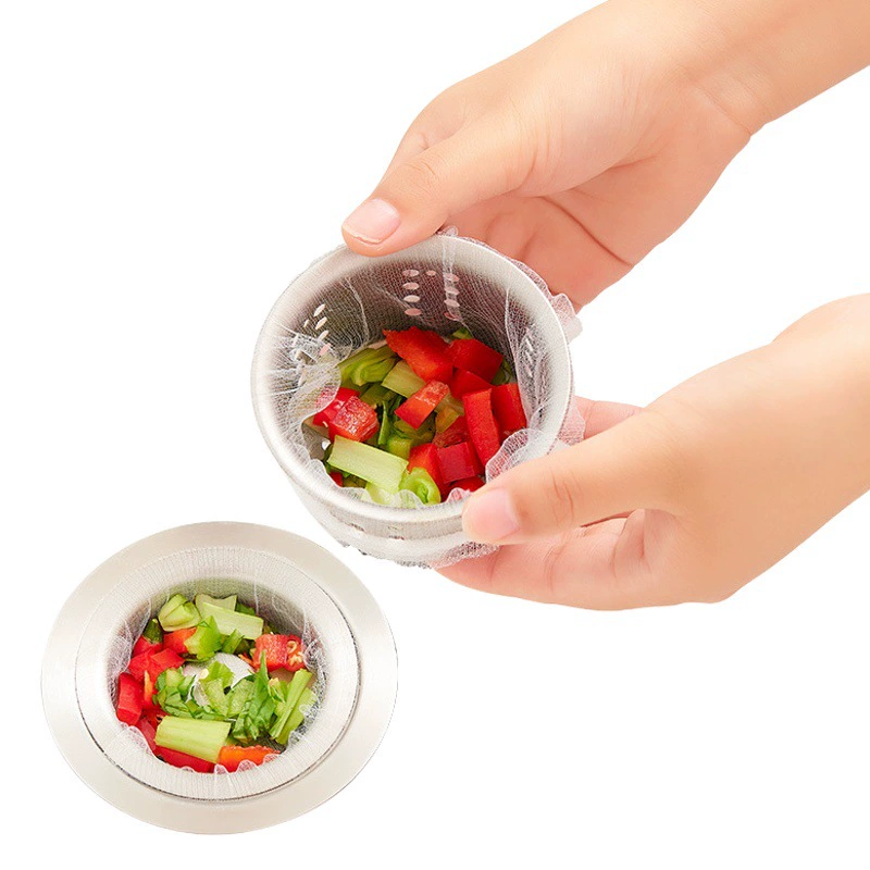 Одноразовая сетка для раковины Кухонная Раковина канализационная сетка мешок для мусора утолщенный большой фильтр сетчатая сетка