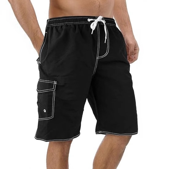 2025 Beach Shorts Unisex Trendy Five-Point Shorts Quick-Drying Running Summer Elastic Outdoor Breathable Striped