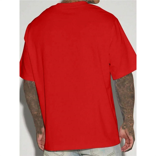 (220% Pure Cotton T-Shirt) Men's Summer Round Neck Short Sleeve