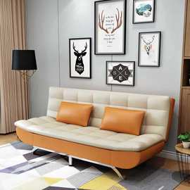 小户型沙发客厅可折叠沙发床电脑桌两用卧室公寓简约现代出租房懒