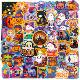 50 Halloween Day Graffiti Stickers Pumpkin Bat Castle Dark Cute Ghost Cartoon Stickers DIY Luggage