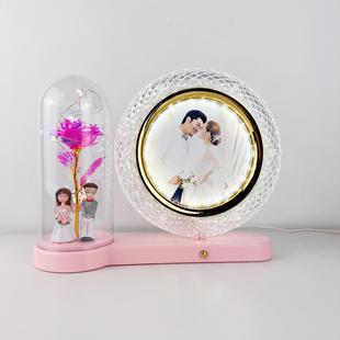 Bedroom Bedside Chandelier Glass Small Flower Lamp Creative Stylish Restaurant Bedroom Bedside Small Chandelier Night Light Photo Photo