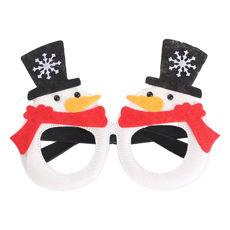 Bola de fiesta gafas de plástico gafas divertidas celebridad en línea gafas de Navidad Bola de piel Navidad doce piezas conjunto de gafas