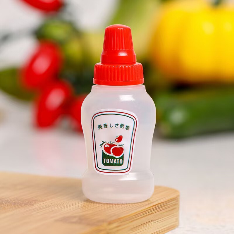キッチン家庭用ミニ調味料ボトルトマトサラダハニースクイーズボトルソースボトル食品グレードのスクイーズボトルクロスボーダー|undefined