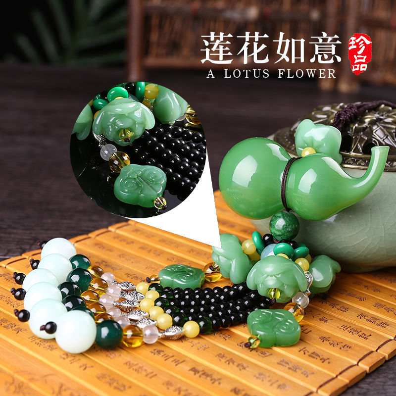 Car Pendant Perfume Gourd Safety Pixiu High-End Car Rearview Mirror Hanging Decoration Interior Pendant Ornament