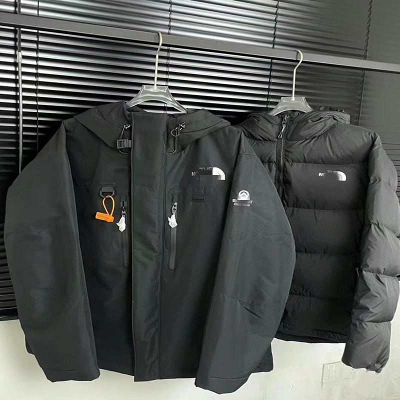 北脸巅峰喜马拉雅三合一户外工装羽绒服男女外套可拆卸两穿派克服|undefined