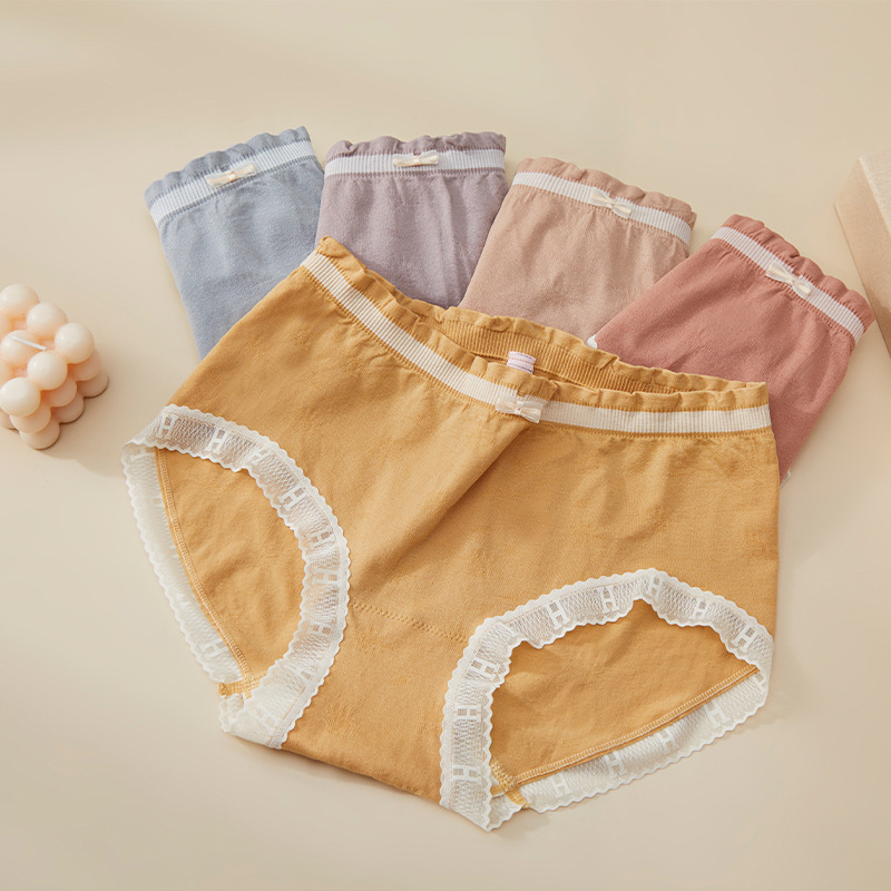 New Large Size Mid-Waist High Elastic Underwear Women's Soft Breathable Comfortable Hip Hip Lifting Briefs Shorts for Chubby Girls