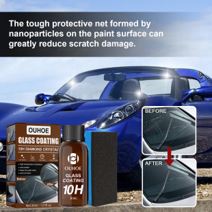 OUHOE automotive glass crystal-plated nano-coating super-hydrophobic crystal-plated coating waterproof and dustproof automotive coating