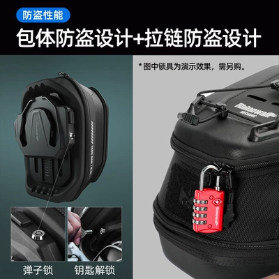 Motorcycle trunk – Rear Motorcycle Rider Bag