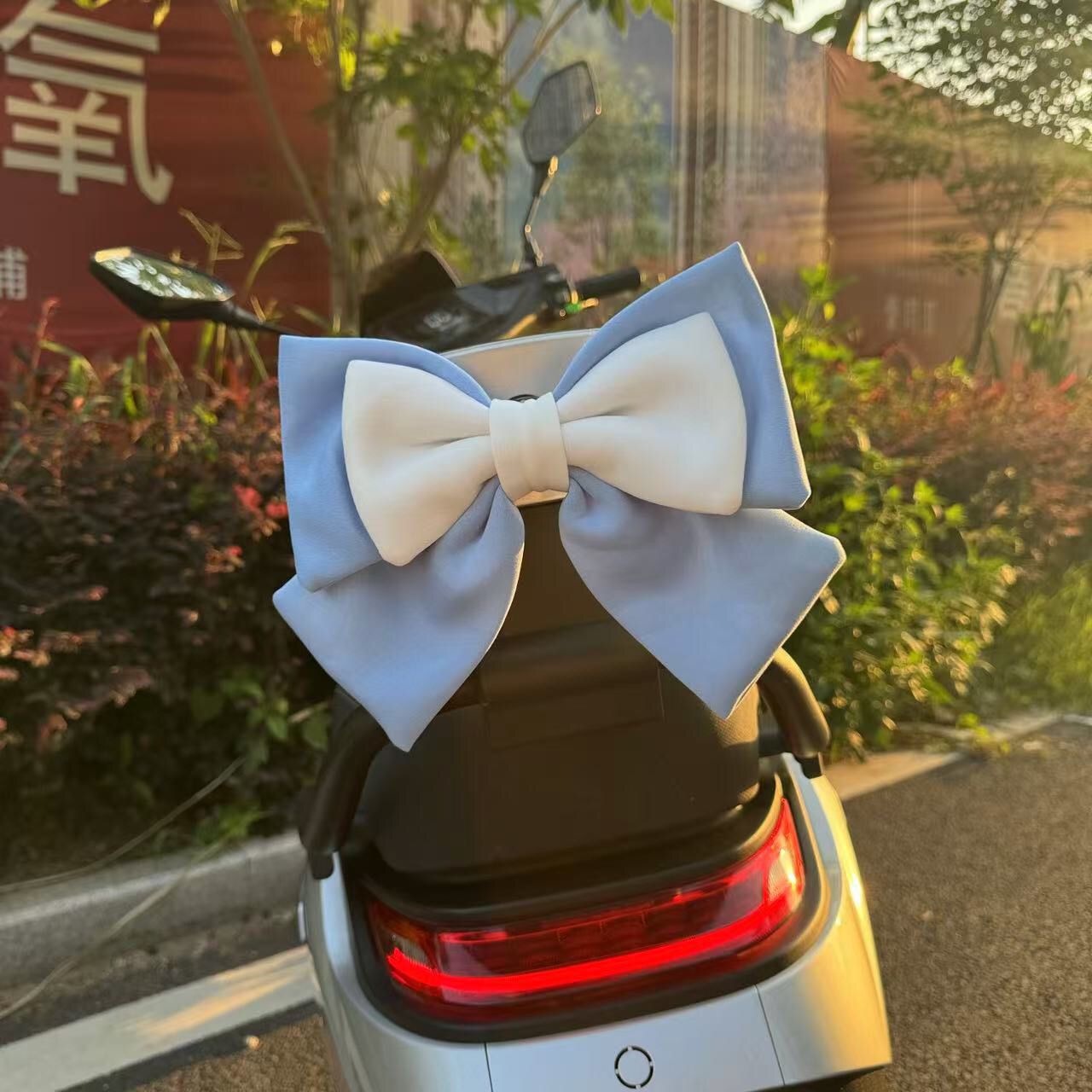 Electric Car Bow Decoration Accessories Yadi Aima Bell Electric Scooter Tail Popular Cute Accessories