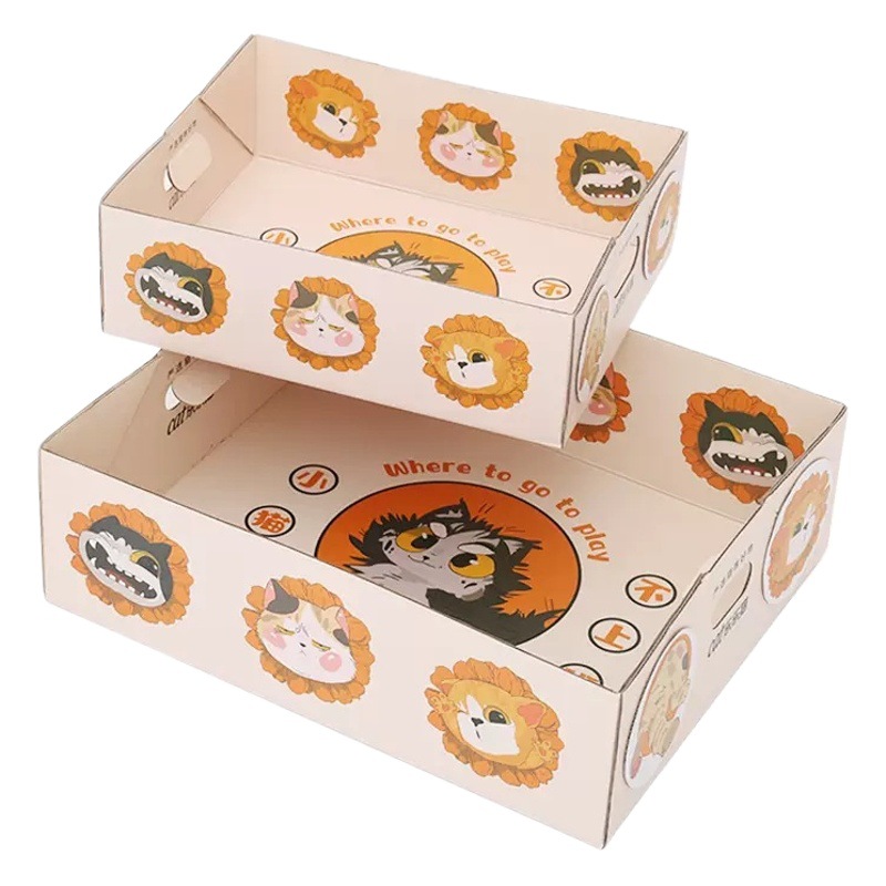 Lele gato desechable gato caja de arena coche de gran tamaño plegable fácil de llevar totalmente abierto gato temporal aseo
