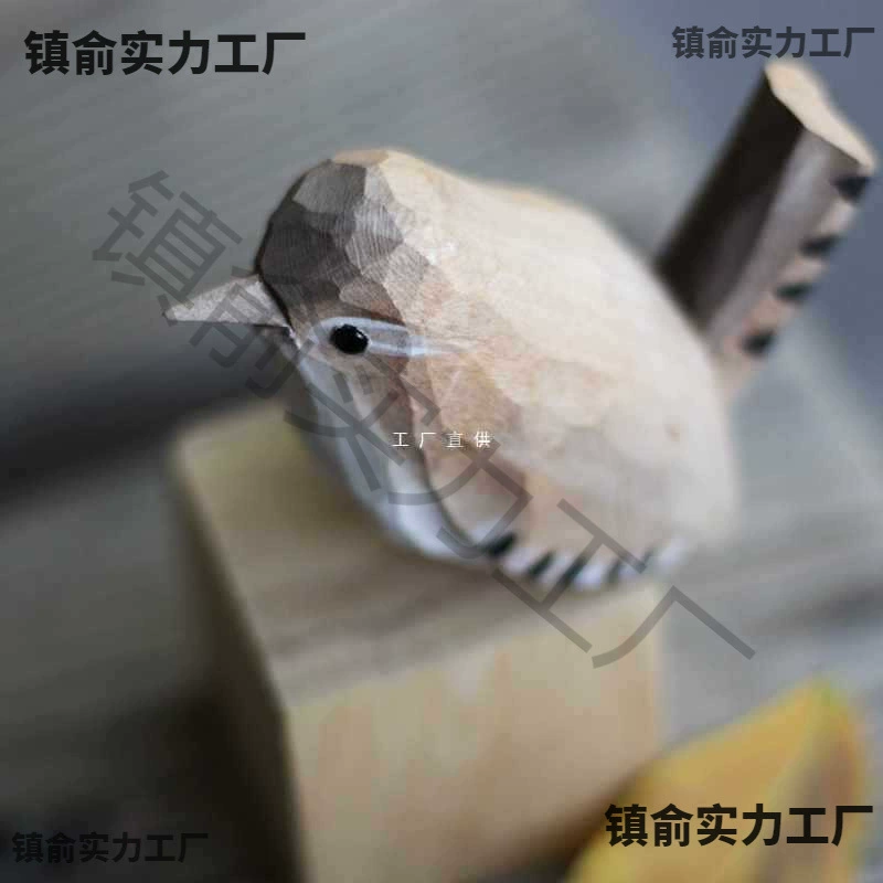 5ZW толстая поющая резьба по дереву птица подарок на день рождения пухлая птица ручной работы из цельного дерева настольные украшения