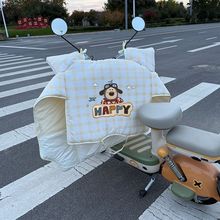 新款冬季电动车大款挡风加绒加厚加大防水防风电瓶车通用保暖防寒