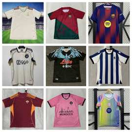 2526新款摩洛哥球队弗拉门巴塞阿贾克斯马赛足球球迷T批发工厂