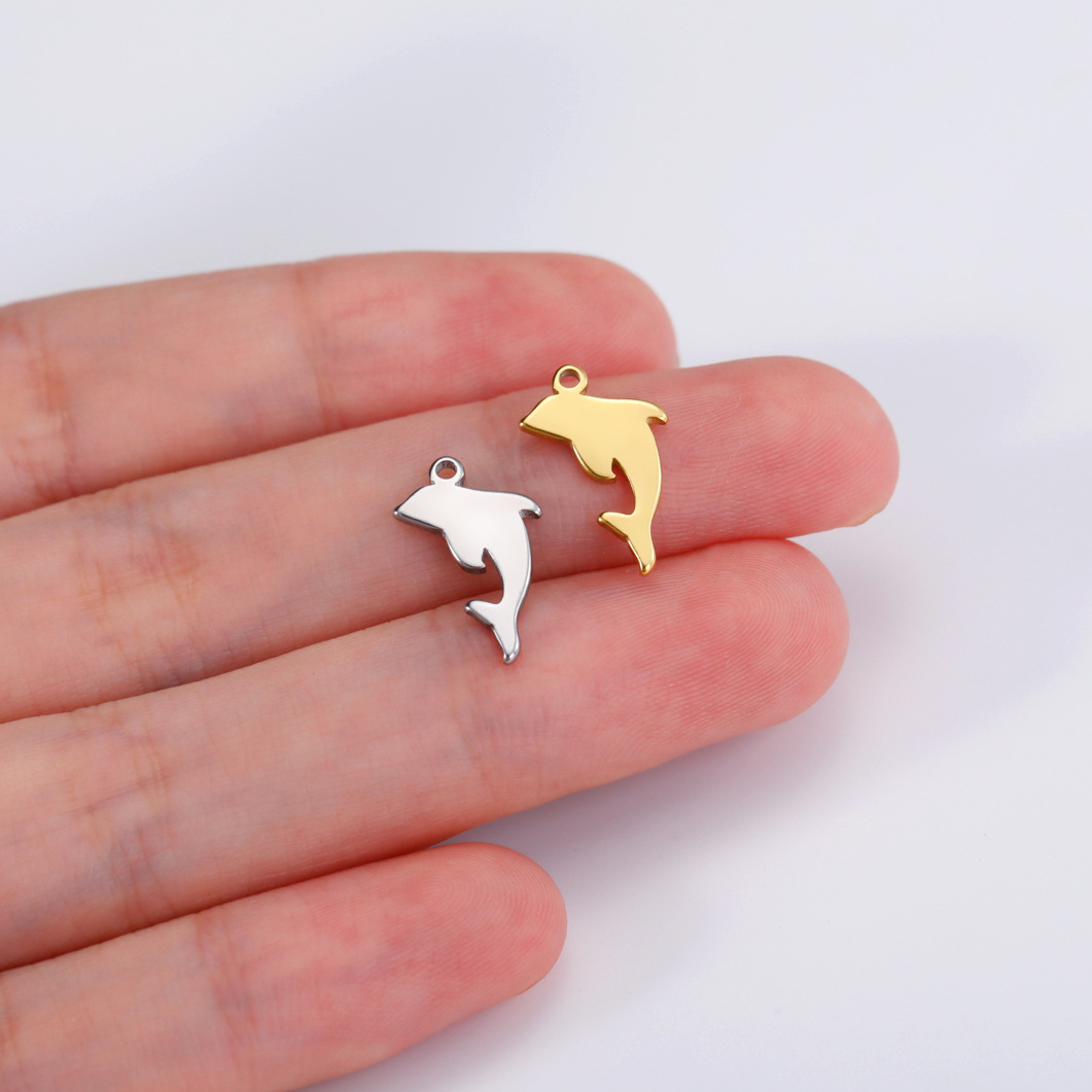 1g Weight Pendant Jewelry Making Type DIY Jewelry Accessories Classification 1 Piece Quantity 304 Stainless Steel Material Spider, Fish, Whale Pattern All Seasons Season Plating Design Simple Style Style 1 Piece 304 Stainless Steel Spider Fish Whale Pendant 1