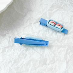 韓式糖果色髮夾可愛仿真食物側邊夾創意搞怪兒童壽司頭飾發卡混批