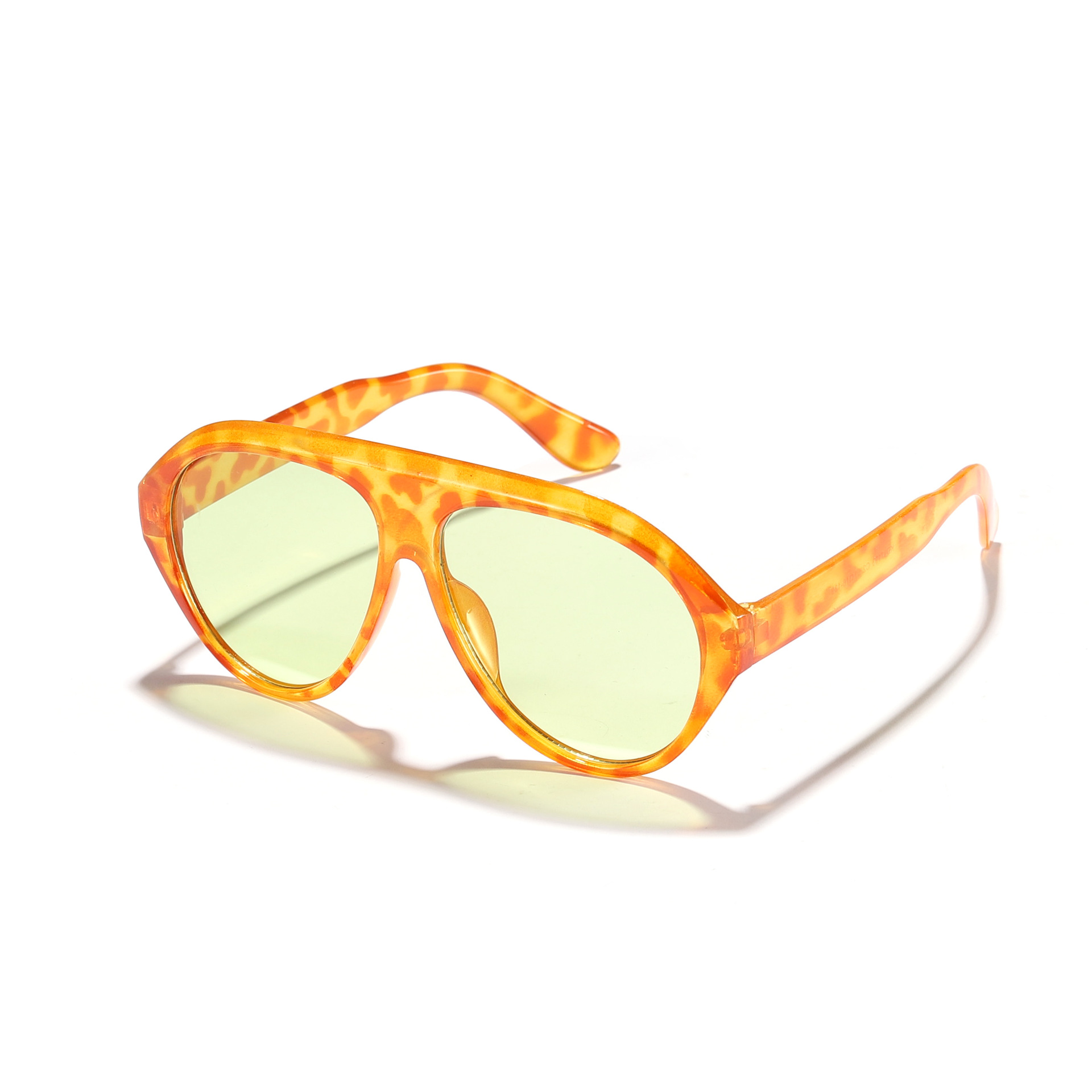 La cara grande es delgada y la tendencia del espejo de sapo, sombrilla personalizada, gafas de sol a prueba de rayos UV, fiesta de fiesta, gafas de moda