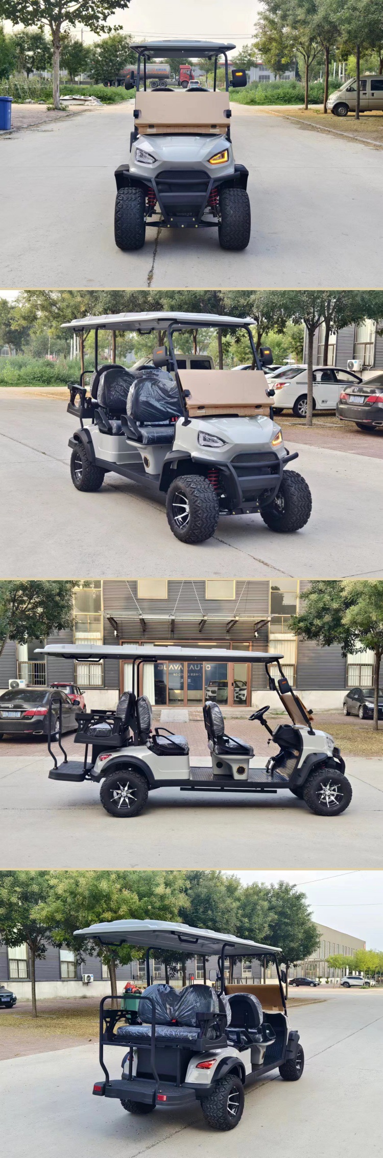 Electric golf cart, four-wheel, 2-seater, 4-seater, 6-seater, for export, hotel reception, shuttle, sightseeing, and transportation