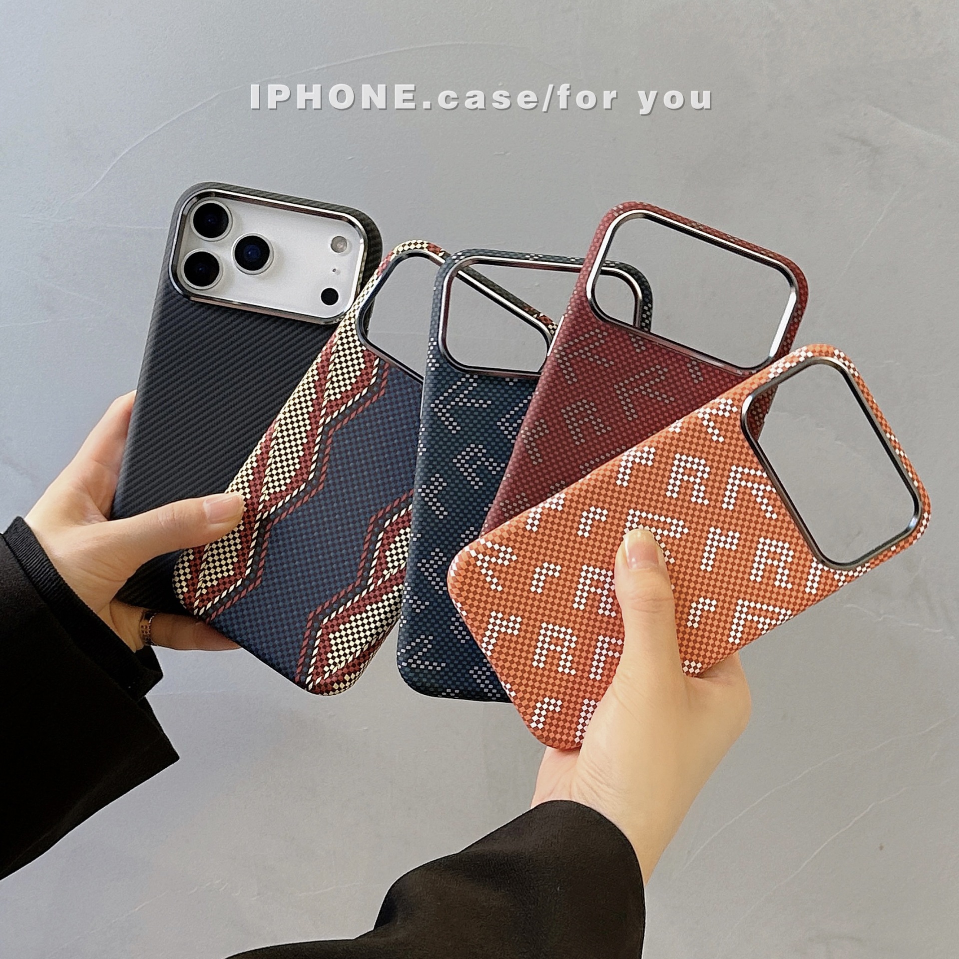 Kevlar Telefon Qoruyucu Üzlük Maqnitli Zirehli Case