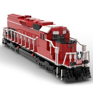 Building Blocks Cross-Border Moc-113285 Sd40T-2 Train Model 1895 Particle Number Toys Christmas
