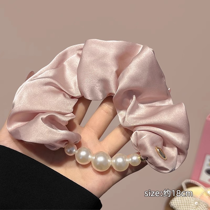 Encaje retro francés, diadema de intestino grueso, mujer 2025, nuevo estilo, cuerda para el cabello, banda de goma, lazo, dulce cuerda para el cabello, accesorios para el cabello