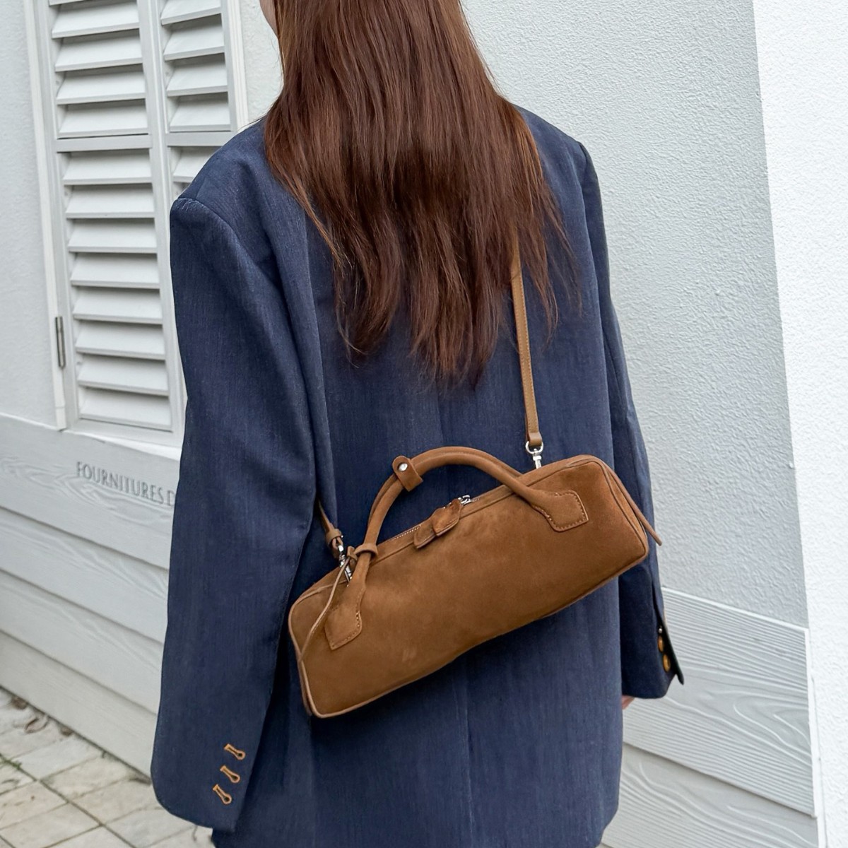 Frosted Cowhide Handbag For Women - High-End Niche Design Baguette Bag, French Vintage Shoulder And Crossbody Bag - Thumbnail 4
