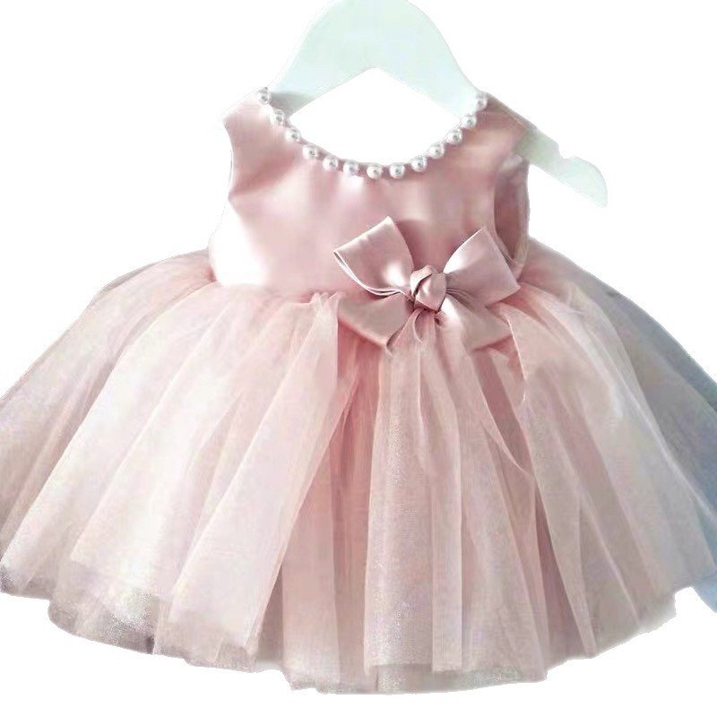 Vestido de tul de alta gama para bebé niña, ideal para su primer cumpleaños._voghion.com