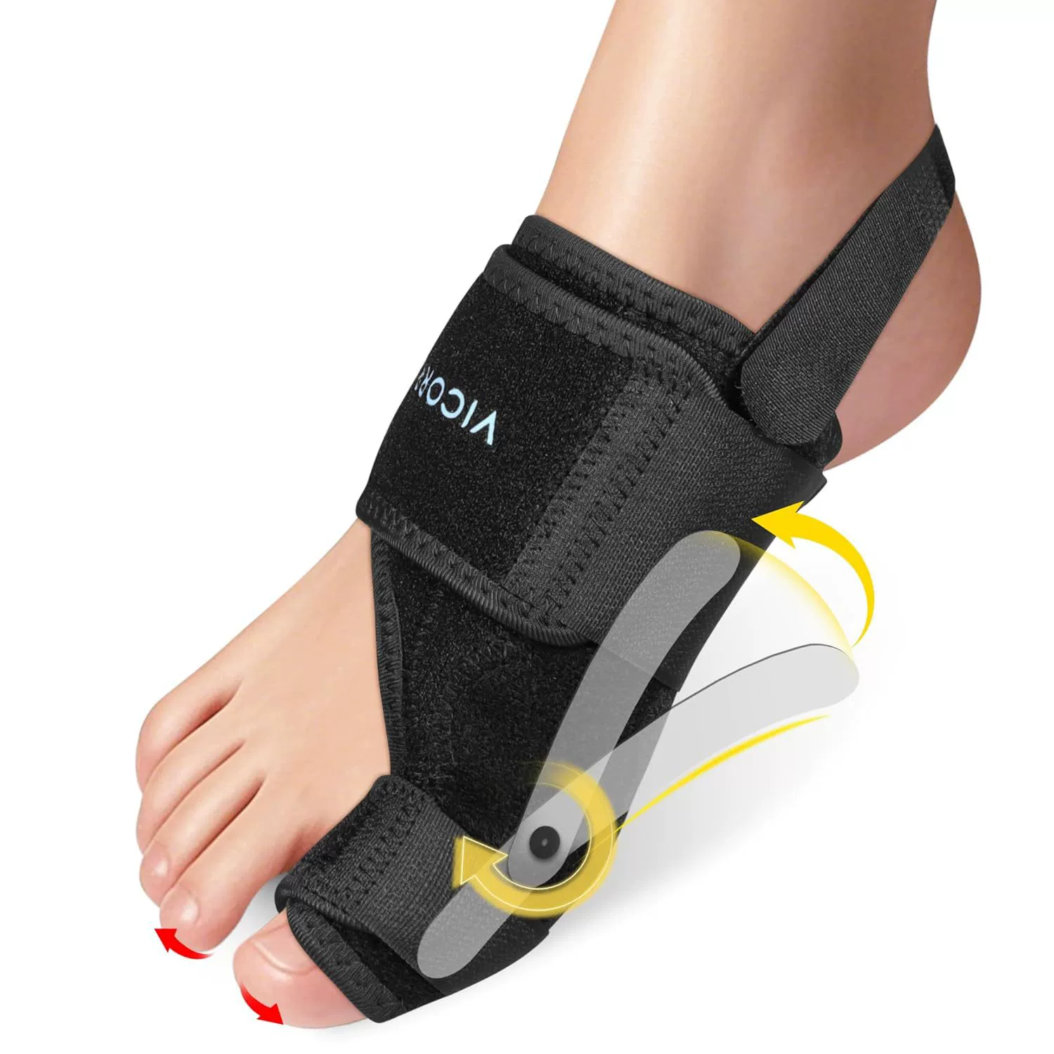 Новый разделитель и защита для большого пальца при вальгусной деформации стопы, разделитель пальцев для ходьбы, подвижный протектор для большого пальца.