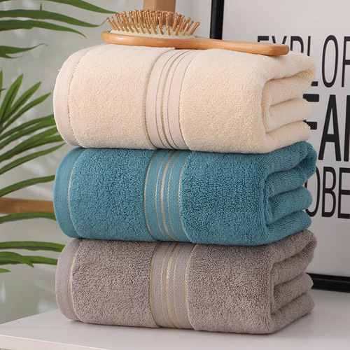 Towel factory wholesale household extra thick cotton face towel checkered cotton towels gift embroidered logo