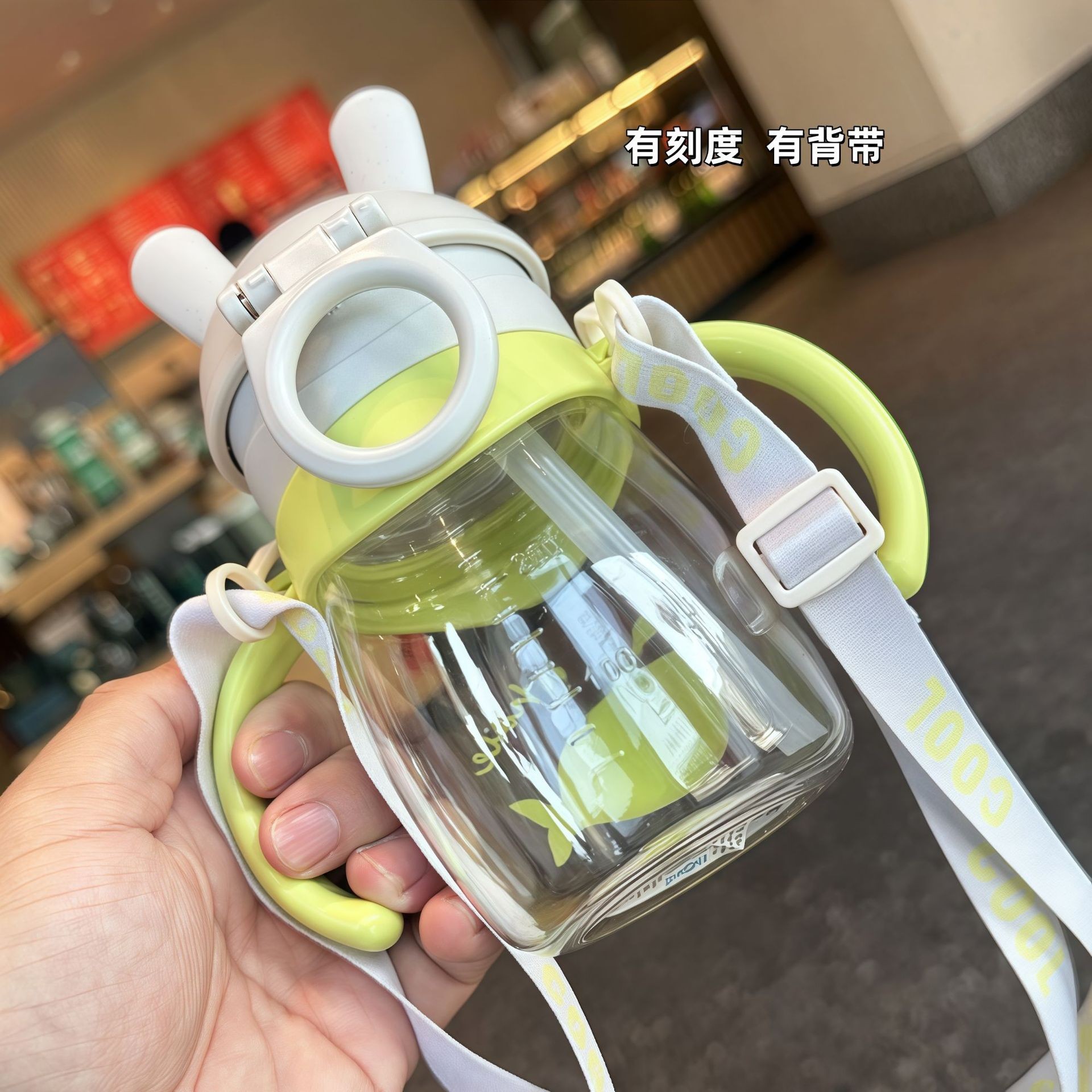 Xinbei bebés bebés tazas de aprendizaje de bebidas lindas tazas de plástico de niñas mangas de doble propósito tazas de paja de dibujos animados al por mayor